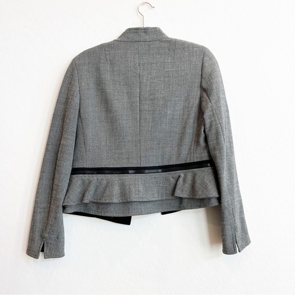 Akris Punto Women’s Knit Blazer Suit Jacket Black Zippers 10 - Picture 4 of 6